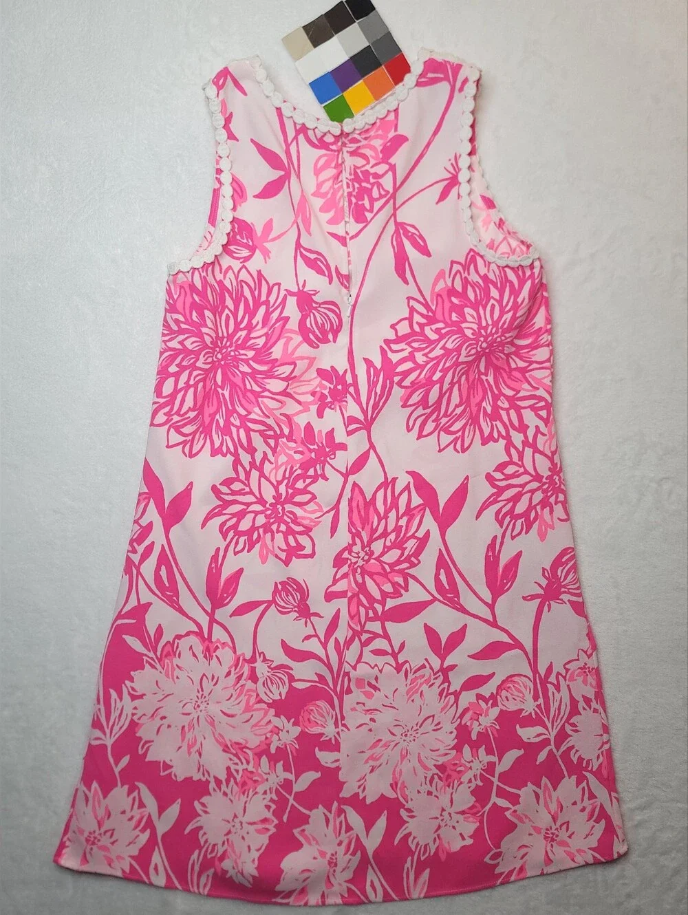 Lilly Pulitzer Nala Soft Shift Sleeveless Dress Sz 00 Resort White Caliente Pink